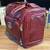 Kathy Van Zeeland Carry-On Rolling Luggage Burgundy Faux Croc Leather 14x15x8 4 thumbnail