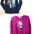 Bundle Disney Frozen Tee Top Navy & Unicorn sequin Fluff sweater girls 1 thumbnail