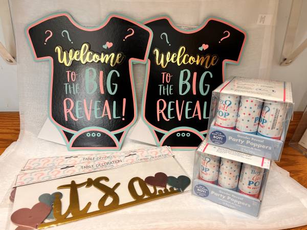 Gender reveal party kit BOY or GIRL 1