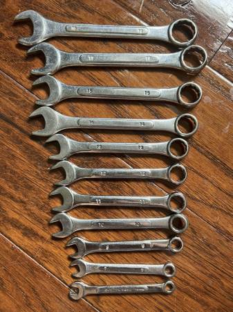 Drop Forged Metric Wrench Combination Set Of 11. 1
