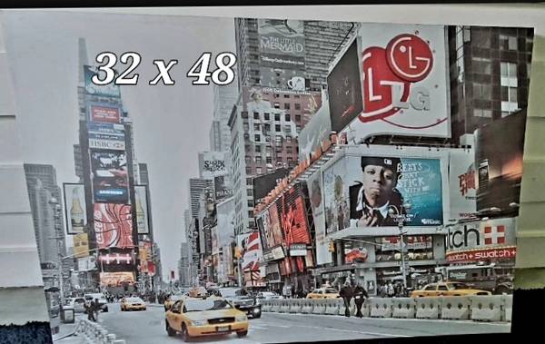 NY Times Square Canvas Picture large 32" x 48" 1