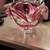 Bohemia glass cranberry bowl 4 thumbnail