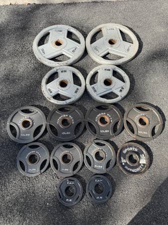 Full Olympic weightlifting plate set 1