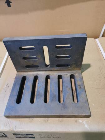 two pieces of 8" x 8" x 12" angle plate 1