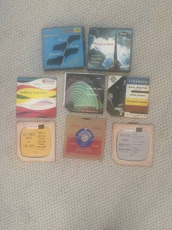 Pre-Owned Vintage 1950 Classic 10” and 45’s Vinyl Record Lot 1