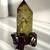 Gorgeous Smokey Citrine Quartz Obelisk Tower 4 3/4" In Stand, Specimen 2 thumbnail