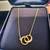 Tiffany Atlas X Closed Interlocking Gold Necklace 3 thumbnail
