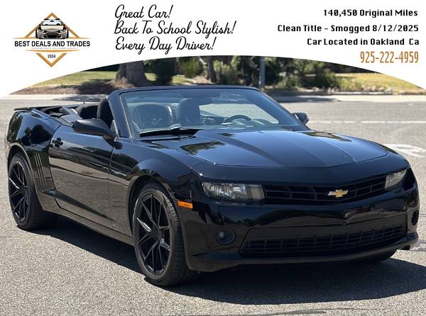 2014 Camaro LT1 - Great Condition - Smogged 8/12/2025 - $8,000 (hayward / castro valley)63470225952899122