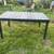 Black painted cast steel patio dining table with extension 2 thumbnail