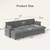 Modern 6-Seat Sectional – Brand New in Box (Gray Fabric) 1 thumbnail