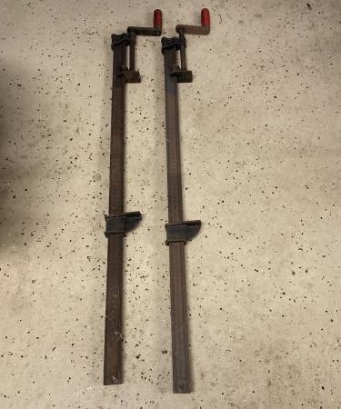 Vintage Cast Iron Bar Clamps 1