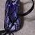 Purple Silk-like Handbag W/Black Netting & Beads 4 thumbnail