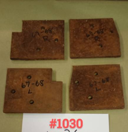 1967-1968 Ford Mustang A Pillar hinge mounting brackets 1