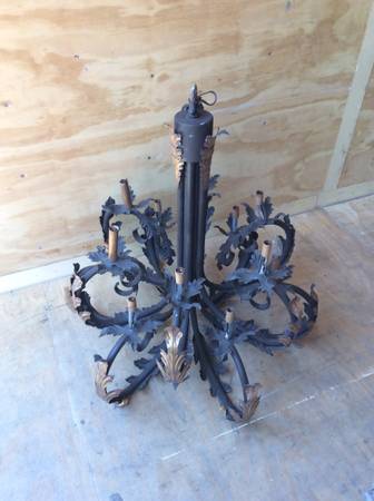 Vintage Iron Chandelier 1