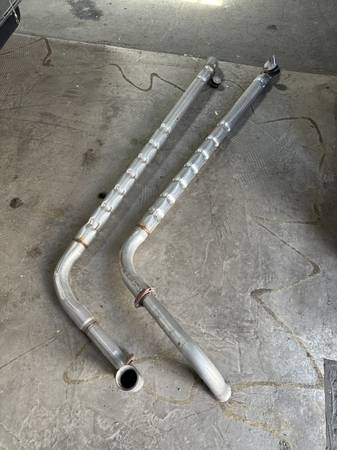 corvette side pipes with covers original 1963 thru1967 1