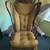 Vintage 1960's yellow glider rocker 1 thumbnail