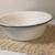 Farmhouse White Enamelware Basin 4 thumbnail