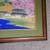 Original Signed Painting, Mountain Village & Cherry Blossoms Painting 5 thumbnail