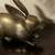 Vintage solid brass hare/rabbit 5 thumbnail