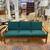 Vintage Mid Century Danish Teak Forest Green Sofa 5 thumbnail
