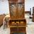 Vintage Geogre II styl bured wood yew wood 2 part bookcase and secretary desk 10 thumbnail
