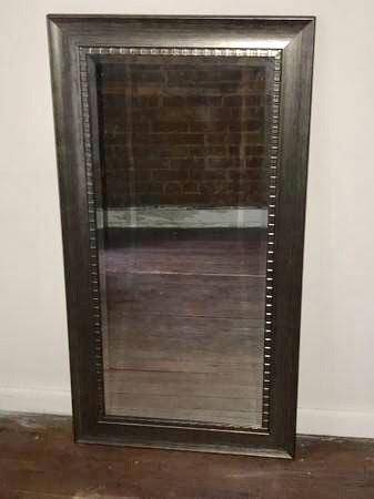 Abby Large Rectangular Smoke Gray Framed Wall/Vanity Mirror ($229 new! 1