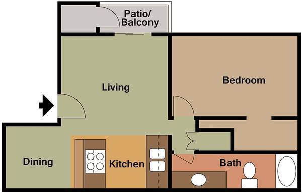 $1,024 / 1br - EVERYTHING YOU NEED RIGHT HERE AT THE FALLS!!! (GLENDALE)64047538423425122