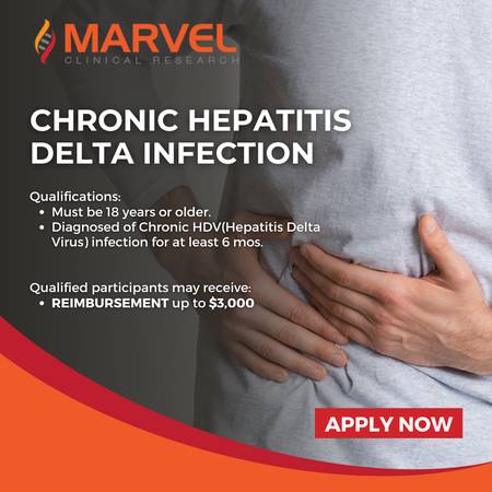 Earn up to $3,000 - Join a Study for Chronic Hepatitis Delta Infection 1