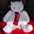 30” Plush Polar Bear with Knitted Scarf 1 thumbnail
