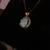 14k solid gold feathered with certified natural untreated crystal fire opal, pen 20 thumbnail