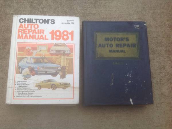 1981 Chiltons & 1963 Deans Repair Manuals 1