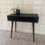 Black Mid Century Modern Style Desk with drawer 1 thumbnail