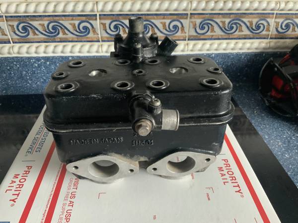 Used 78 Yamaha TZ 250 head and barrel in very good shape with thermost 1