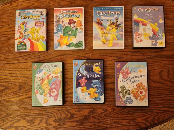 7 Care Bears DVDs 1