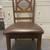 Heavy Brown Leather Wooden Dining Living Room Kitchen Solid Wood Chair 4 thumbnail