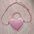 Pink glitter heart purse - sparkles! 2 thumbnail