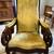 Antique Lincoln Rocker 1855-70. Reupholstered Mahogany Rocking Chair 1 thumbnail