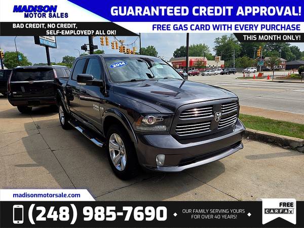 2014 Ram 1500 Sport FOR ONLY $372/mo - $17,995 (26815 John R Rd, Madison Heights MI 48071)63622115122305121