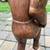 Vintage hand carved wood 3' running man figure B68 14 thumbnail