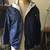 NEW Size S Reversible Navy Blue/   Gray~Med black raincoat  hooded 3 thumbnail