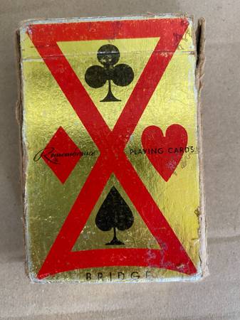 Vintage playing card deck 1