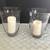 Pair of Longaberger vintage etched glass hurricane 1 thumbnail