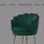 Juelz Velvet Barrel Chair, Green- 31 × 26 × 24 in (Seat 18.5 in) 5 thumbnail