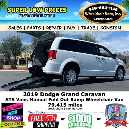 2019 Dodge Grand Caravan SE Wheelchair Van    1