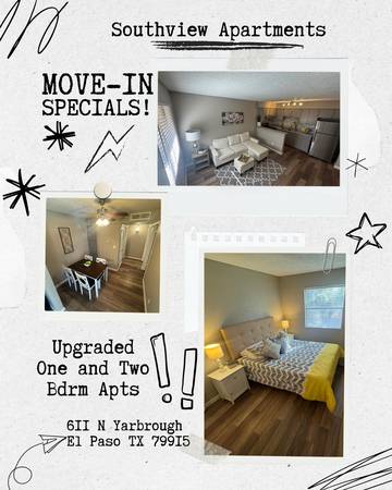 1 DON'T WAIT! MOVE-IN TODAY! NEWLY REMODELED ONE BEDROOM AVAILABLE! 1
