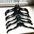 Uniplast industries Black Plastic Multifunctional Hangers Pack of 8 3 thumbnail