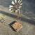 Barbwire & Copper Windmill Sculpture with Movable Parts 1 thumbnail