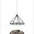 New 36" round antique grey 5 light chandelier 4 thumbnail