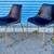 Restored CB2 Leather Wrapped Shell Chairs 3 thumbnail