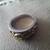 14K NATURAL YELLOW AND WHITE DIAMOND TWO TONE GOLD RING 3 thumbnail